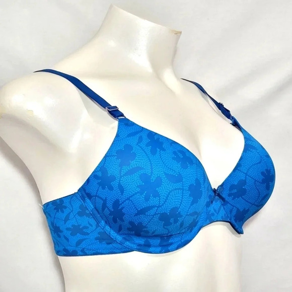 34C Maidenform Self Expressions T-Shirt UW Bra Blue‎ NWT - Picture 3 of 4